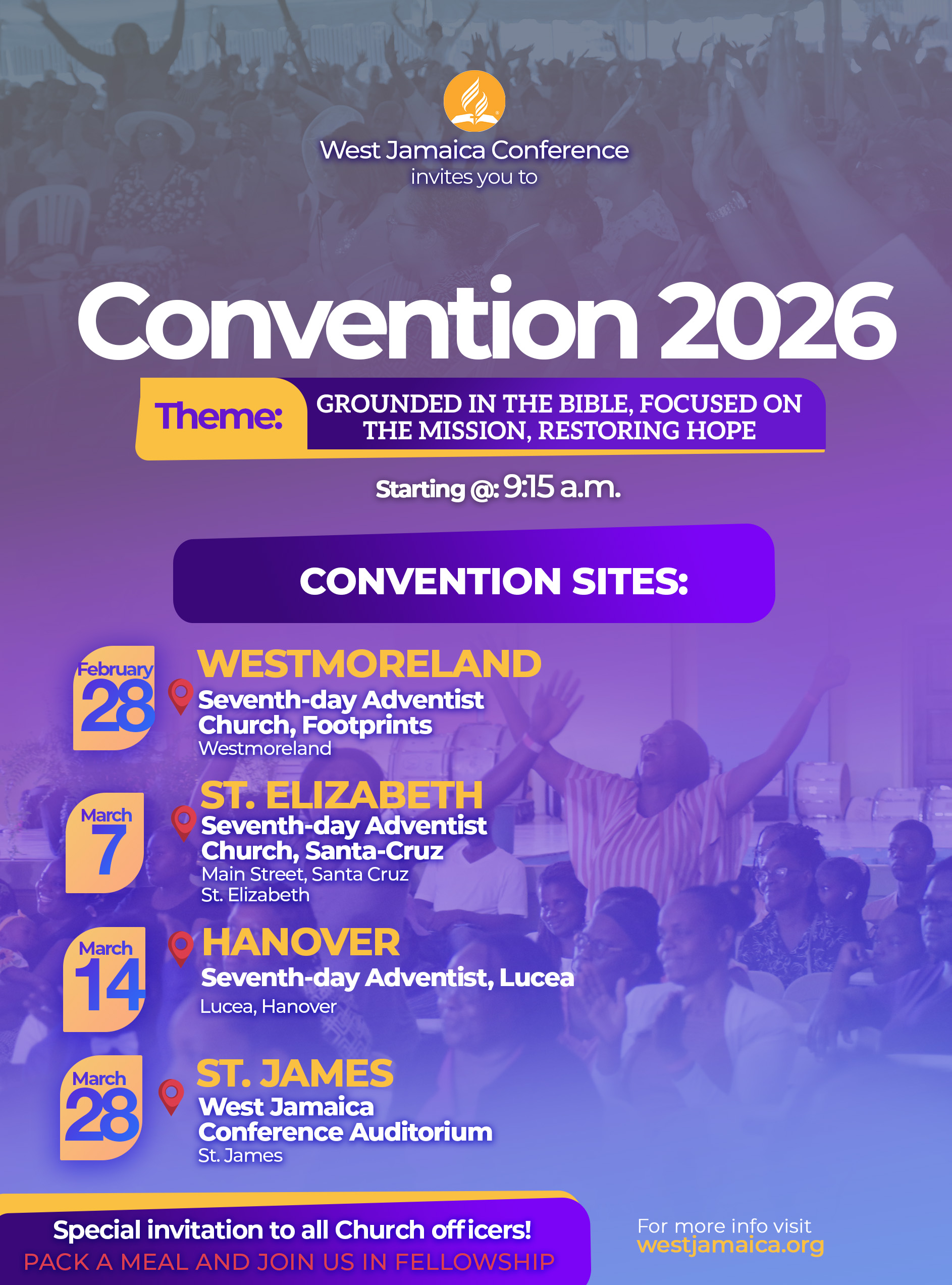 West Jamaica Conference of Seventh-day Adventists :: Convention 2026